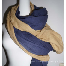 Fashion Two-tone Cotton Scarf